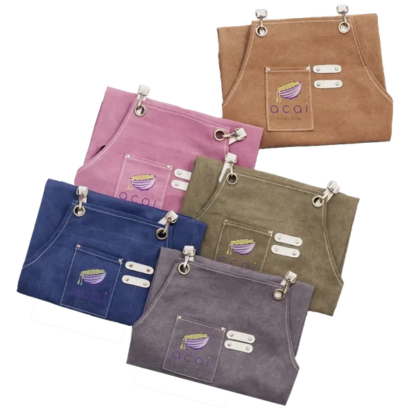 Denim Hairdressing Apron - Webcam Covers Now
