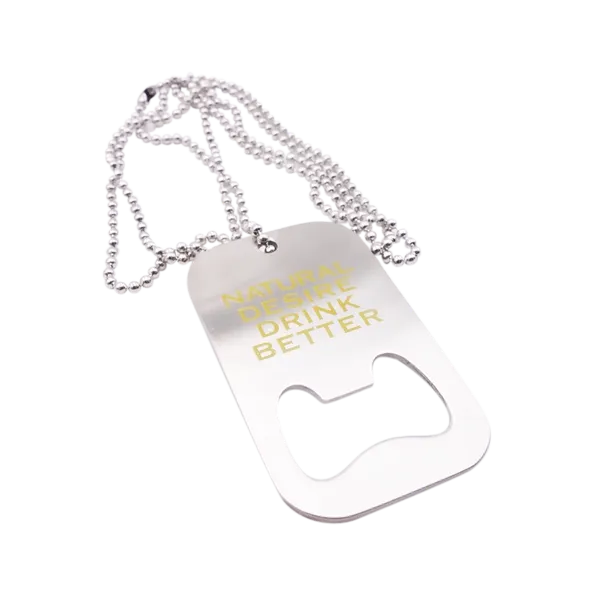 Dog Tag Bottle Opener - Webcam Covers Now