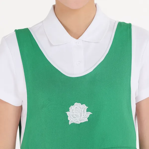 Buttons Stylish Polyester Apron - Webcam Covers Now