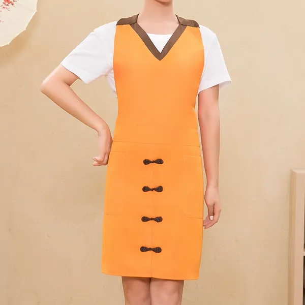 Modern Bungalow Polyester Apron - Webcam Covers Now