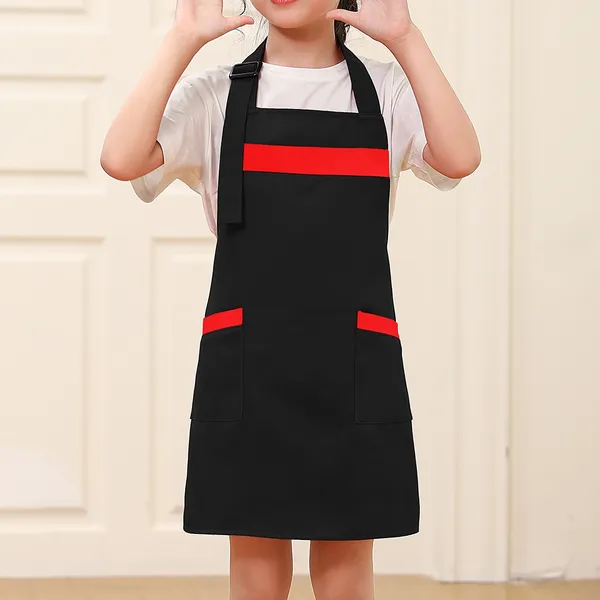 Kids Tiny Cotton Neck Strap Apron - Webcam Covers Now