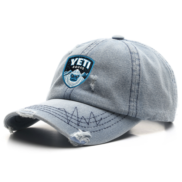 Modern Tattered Denim Cap - Webcam Covers Now