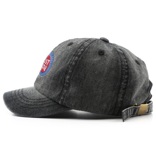 Plain Denim Baseball Cap - Webcam Covers Now
