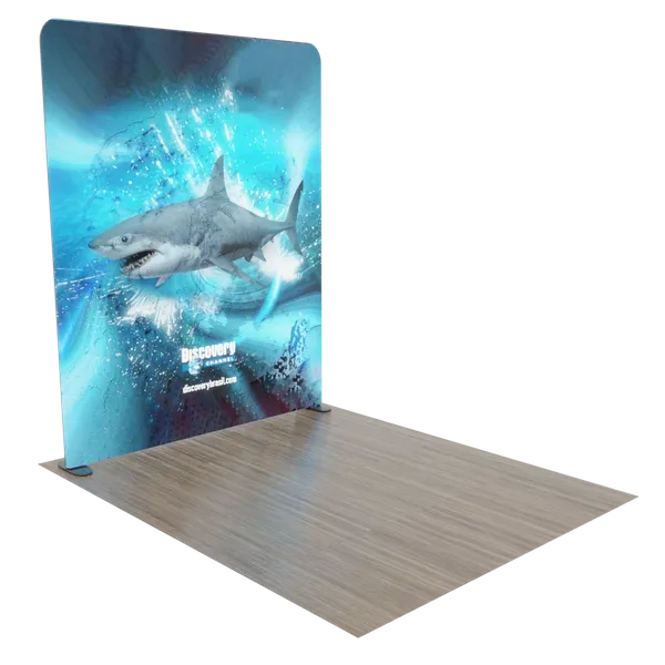 Custom Backlit Trade Show Display Tension Fabric 8' x 8' - Webcam Covers Now