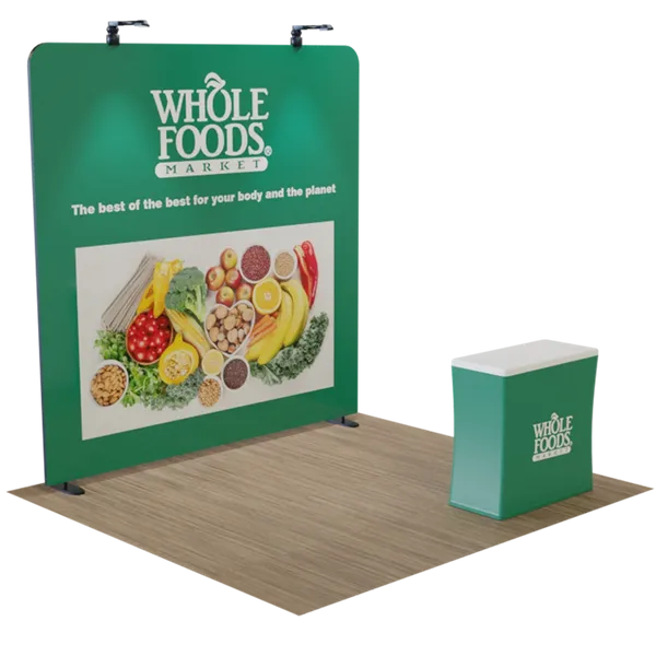 10' x 8' Straight Zip Up Display - Webcam Covers Now