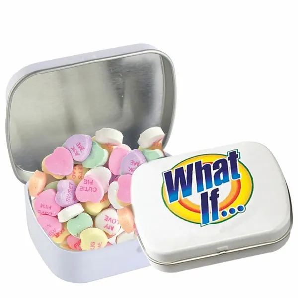 Domed Tin - Imprinted Conversation Hearts - Webcam Covers Now