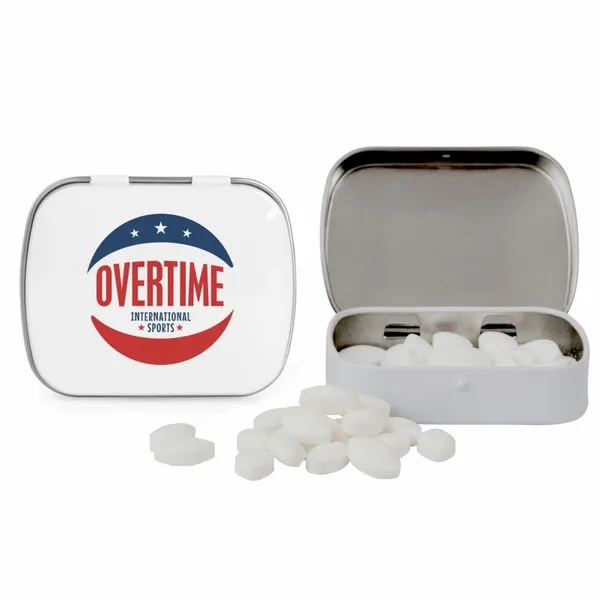 Domed Tin with Football Shaped Mints - Webcam Covers Now