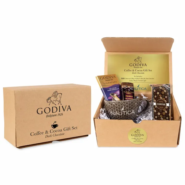 Godiva Coffee and Cocoa Gift Set - Dark Chocolate - Webcam Covers Now