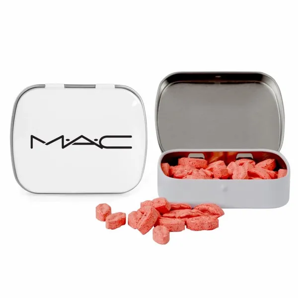 Domed Tin with Lip Shaped Mints - Webcam Covers Now