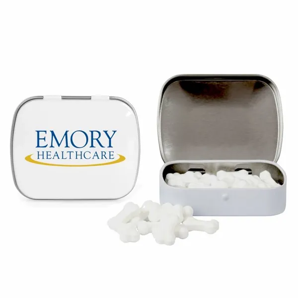 Domed Tin with Bone Shaped Mints - Webcam Covers Now