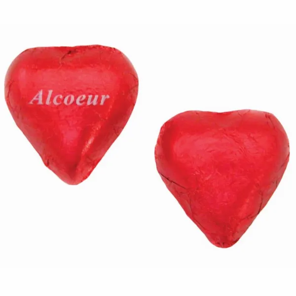 Imprinted Chocolate Foiled Hearts - Webcam Covers Now