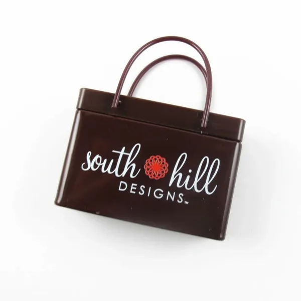 Brown Shopping Bag Tin - Webcam Covers Now