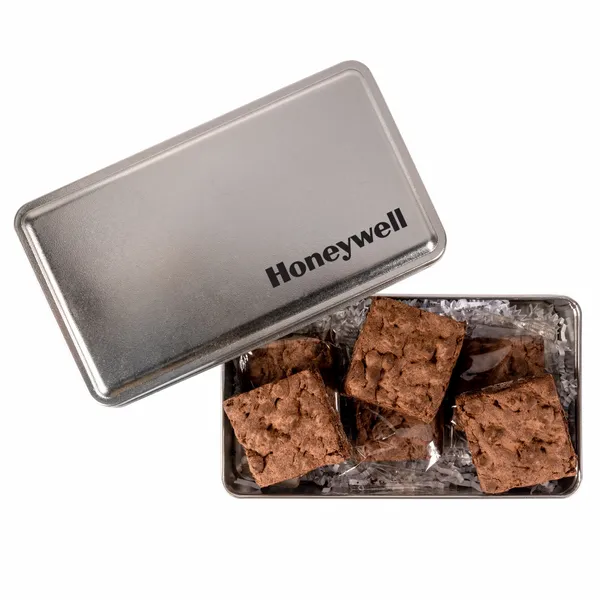 Fresh Beginnings 6 Fudge Brownies in Tin - Webcam Covers Now