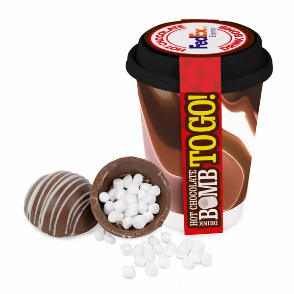 To-Go 12 oz. Cup with Hot Cocoa Bomb - Webcam Covers Now
