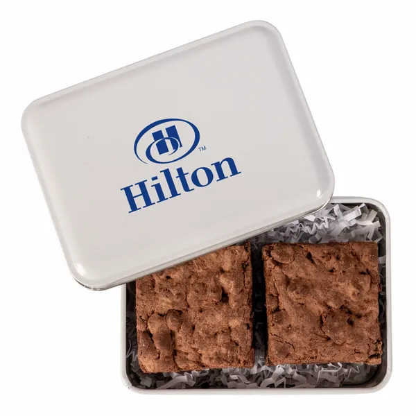 Fresh Beginnings 2 Fudge Brownies in Tin - Webcam Covers Now