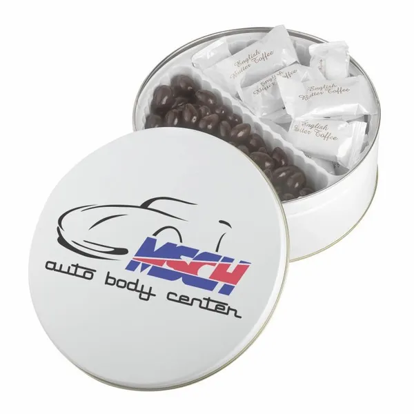 Warm Wishes Tins - English Butter Toffee & Dark Choc Almonds - Webcam Covers Now