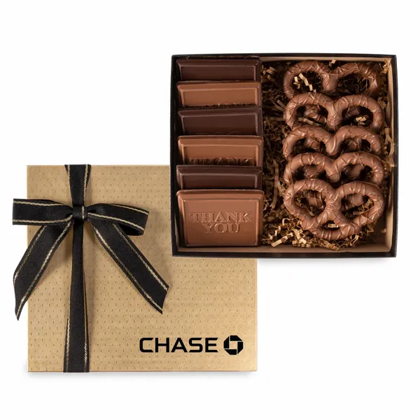 6 Piece Cookie Gift Box with Chocolate Pretzels - Webcam Covers Now