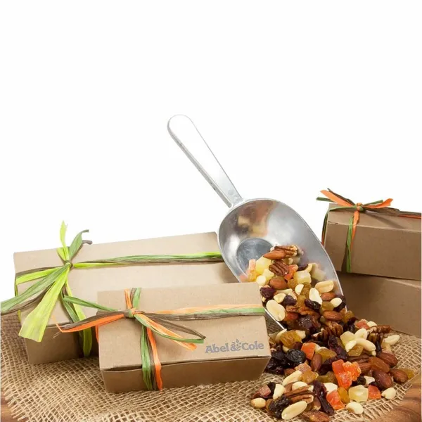 Small Natural Kraft Box with Cranberry Gold Mix - Webcam Covers Now