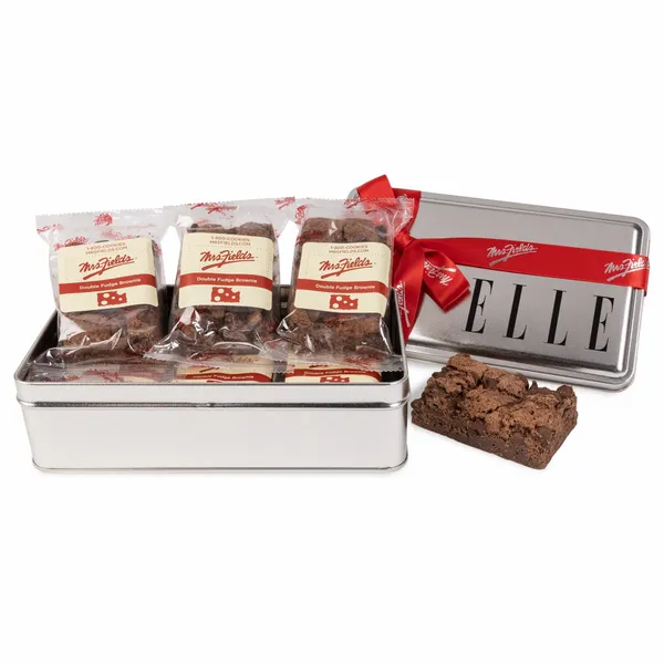 Mrs. Fields® Double Chocolate Fudge Brownie Tin- 6 pack - Webcam Covers Now