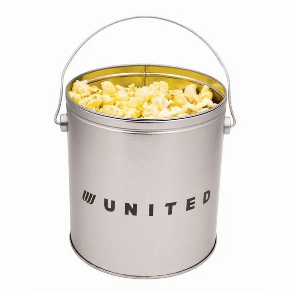One Gallon Popcorn Tin - Butter Popcorn - Webcam Covers Now