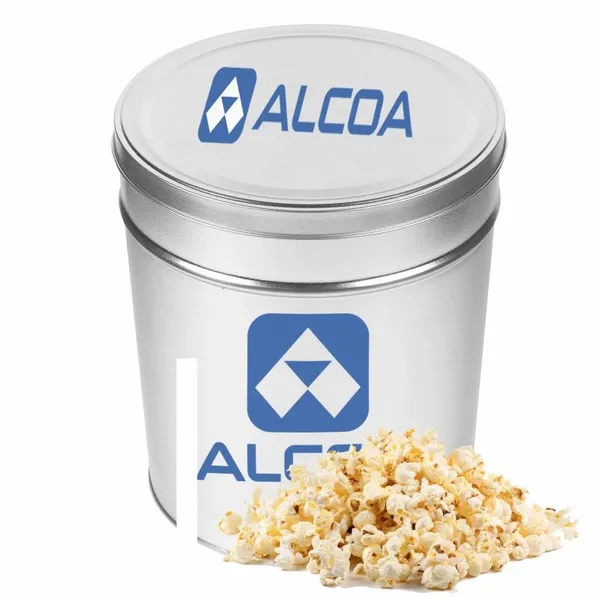 Three and a Half Gallon Popcorn Tin - Butter Popcorn - Webcam Covers Now