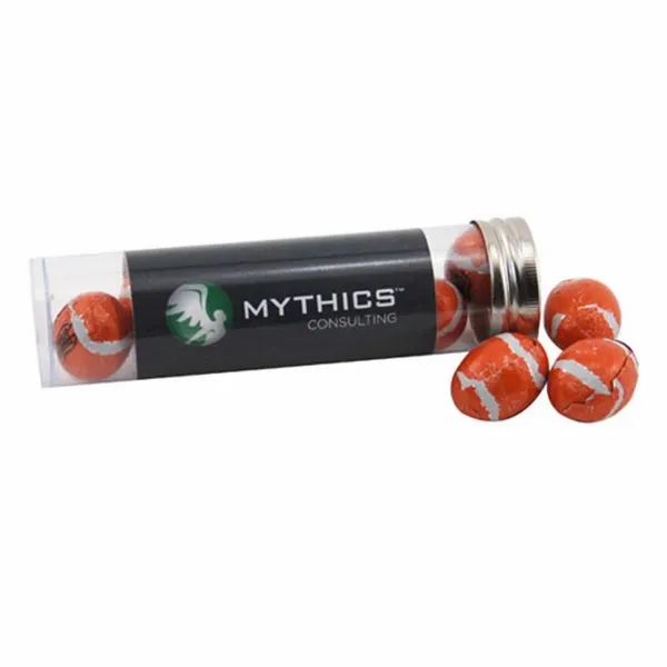 Tube with Chocolate Footballs - TRB650 - Webcam Covers Now
