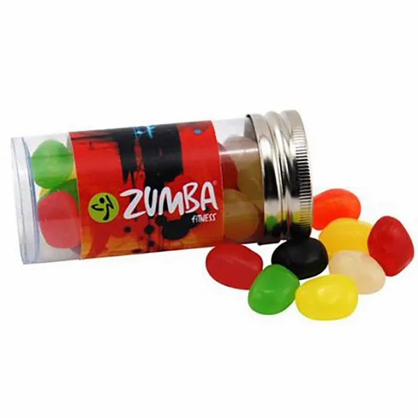 Small 3" Candy Tube with Assorted Jelly Beans - Webcam Covers Now