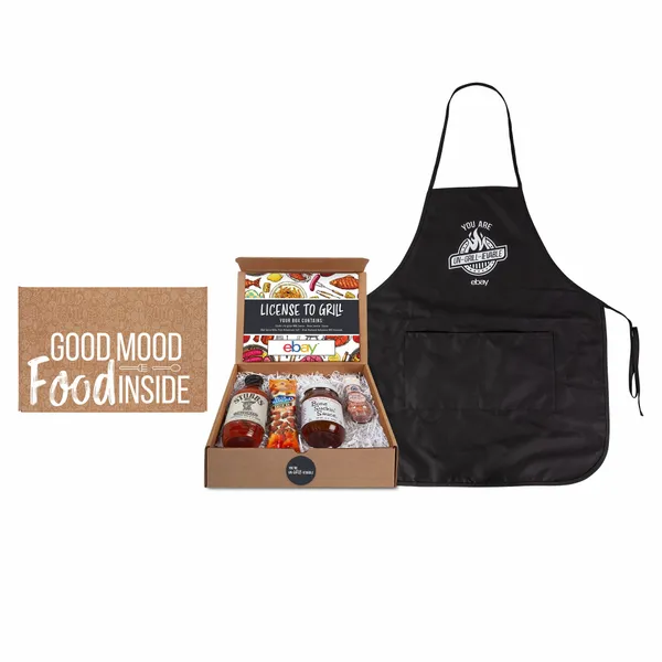 License to Grill - BBQ Gourmet Kit with Apron - Webcam Covers Now
