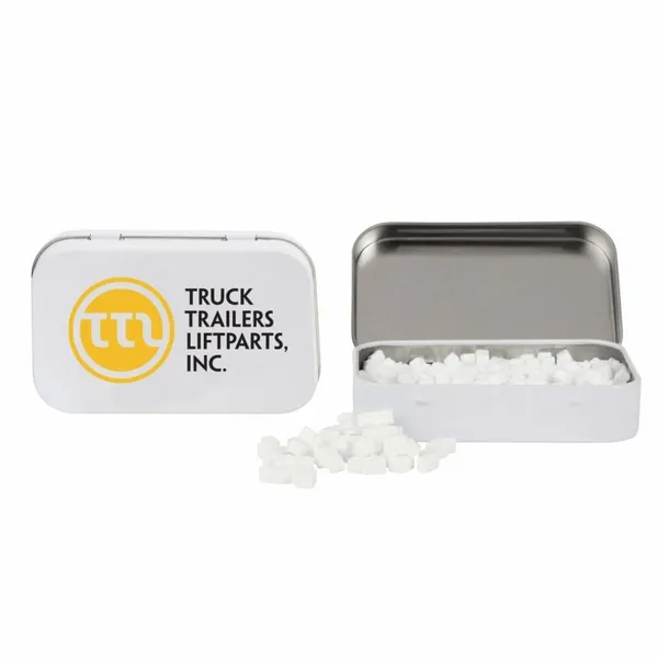 Rectangular Tin with Truck Shaped Mints - Webcam Covers Now