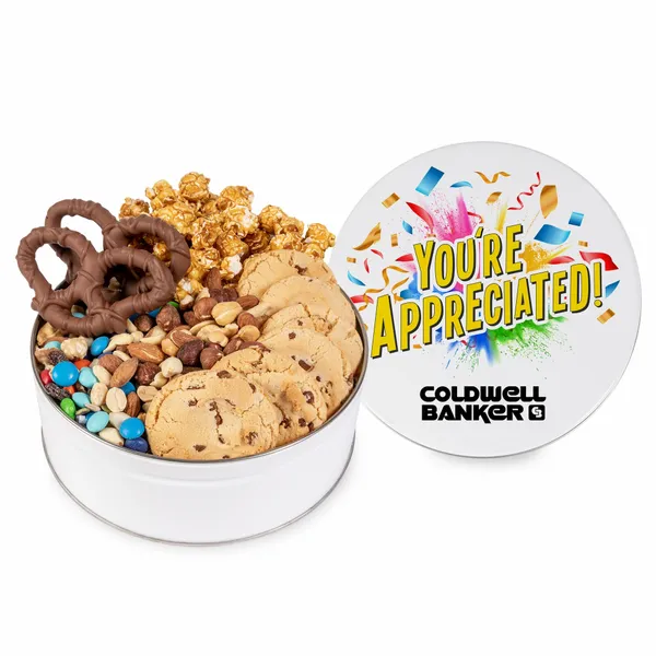 Fresh Beginnings Sweet & Salty Chocolate Explosion Tin - Webcam Covers Now