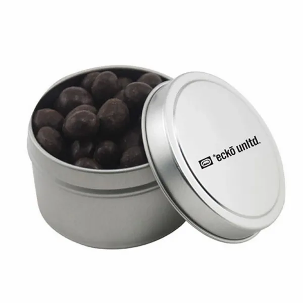 Round Tin with Choc Espresso Beans - SBF3100 - Webcam Covers Now