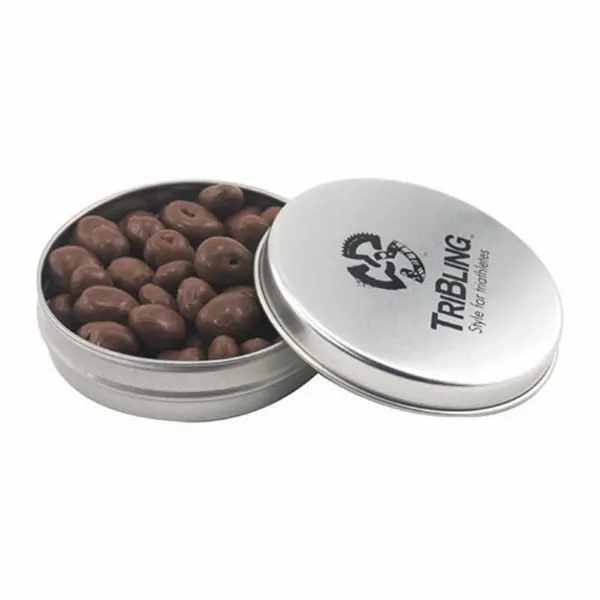 Round Tin with Chocolate Raisins - SBF2900 - Webcam Covers Now