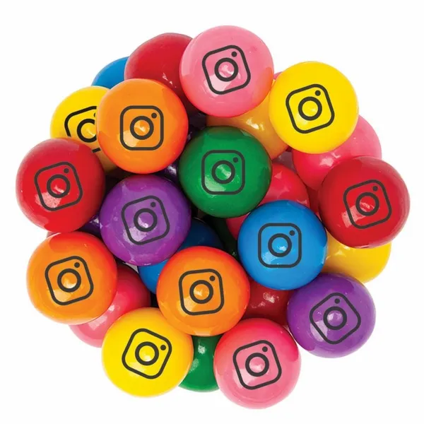 Unwrapped Large Imprinted Gumballs - Webcam Covers Now
