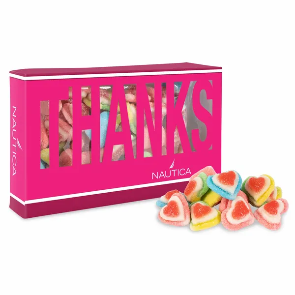 Thanks Die Cut Box with Triple Layer Hearts - Webcam Covers Now