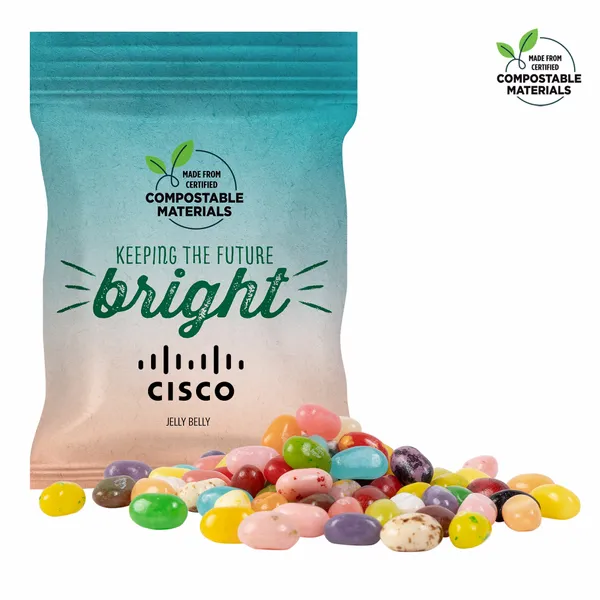 2oz. ECO-Digibag, Compostable & Full Color, Jelly Belly - Webcam Covers Now