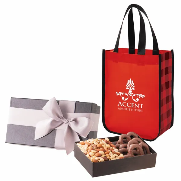 Executive Gift Set With Northwoods Laminated Non-Woven Tote Bag - Webcam Covers Now