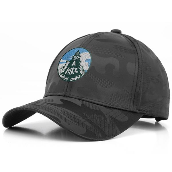 Dark Camou Polyester Baseball Cap - Webcam Covers Now