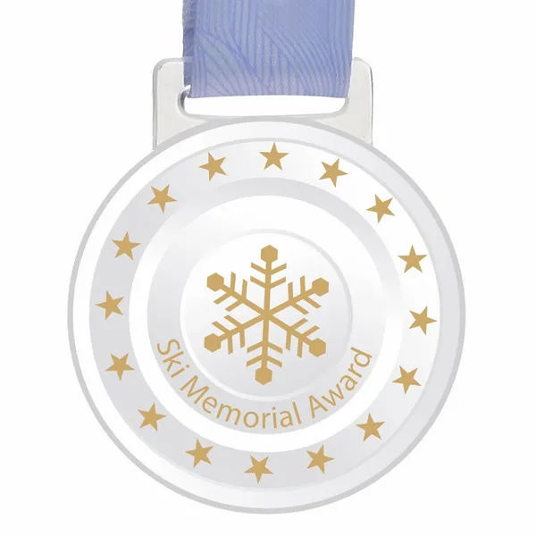Round Glass Medal
