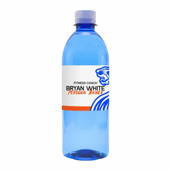 16.9 oz Plastic Bullet Bottle – Custom Label Water - Webcam Covers Now