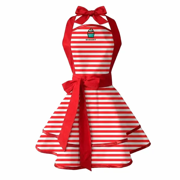 Classic Stripe Double Layer Cotton Aprons - Webcam Covers Now