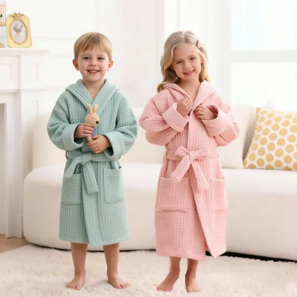 Custom Kids Waffle Robes - Webcam Covers Now