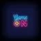 Game On Neon Sign - Webcam Covers Now