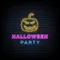Halloween Party Neon Sign with Pumpkin - Webcam Covers Now