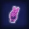 Peace Neon Sign - Webcam Covers Now