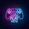 Play Now Neon Sign - Webcam Covers Now