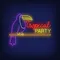 Tropical Party Neon Sign - Webcam Covers Now