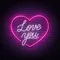 Pink Love You Neon Sign - Webcam Covers Now
