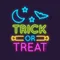 Trick Or Treat Neon Sign - Webcam Covers Now