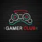 Gamer Club Neon Sign - Webcam Covers Now