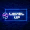 Level Up Neon Sign - Webcam Covers Now